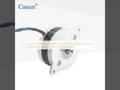 Casun Flat Stepper Motor 18.6mm Body 100mN.m 0.07Kg Lightweight Stepping Motor for Robotics