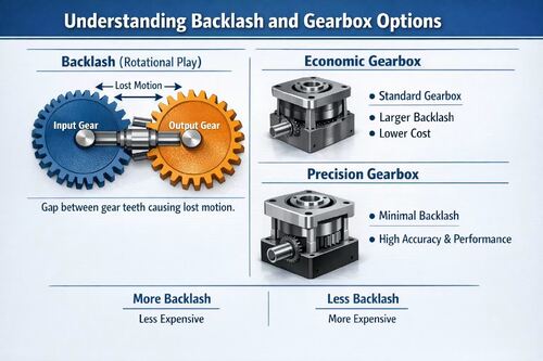 Latest company news about   Backlash Explained: Economic vs. Precision Gearboxe