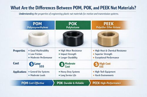 Latest company news about  What Nut Material Should I Choose: POM, POK, or PEEK