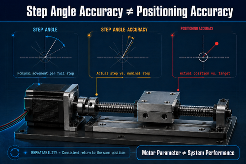 Latest company blogs about Is Step Angle Accuracy the Same as Positioning Accuracy?