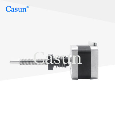 Good price Captive 34mm NEMA 17 Stepper Motor With Lead Screw 42mm Linear Step Motor online