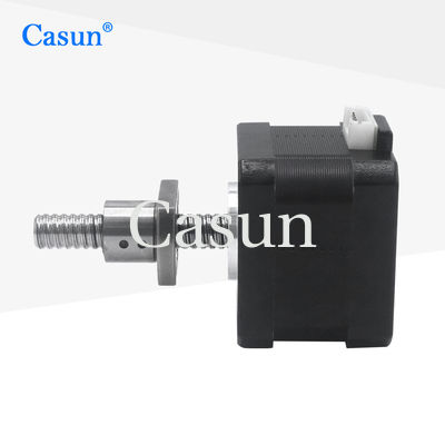 Good price 42x42mm NEMA 17 Ball Screw Stepper Motor With SFK0802 Linear Actuator Motor online
