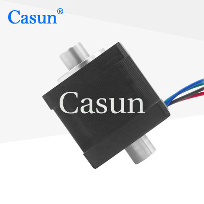 Good price NEMA 14 Hollow Stepper Motor Dual Shaft 1.0A 0.19N.M For Image Scanners online