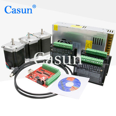 Good price Nema 34 86x86mm CNC Kit 4 Axis Open Loop Stepper Motor 12N.M For CNC Machine online