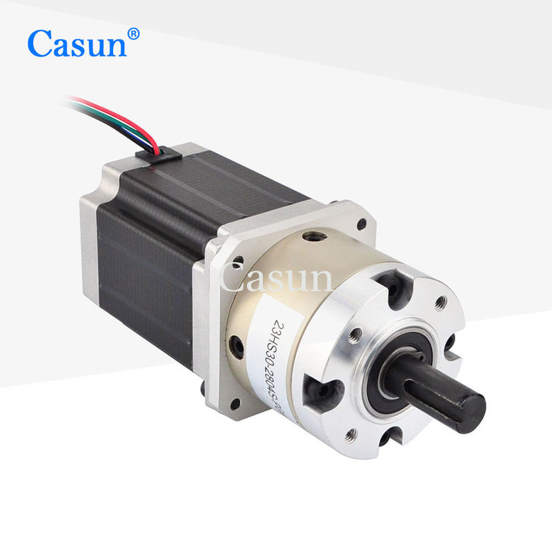 57X57mm NEMA 23 Geared Stepper Motor With Planetary Gearbox