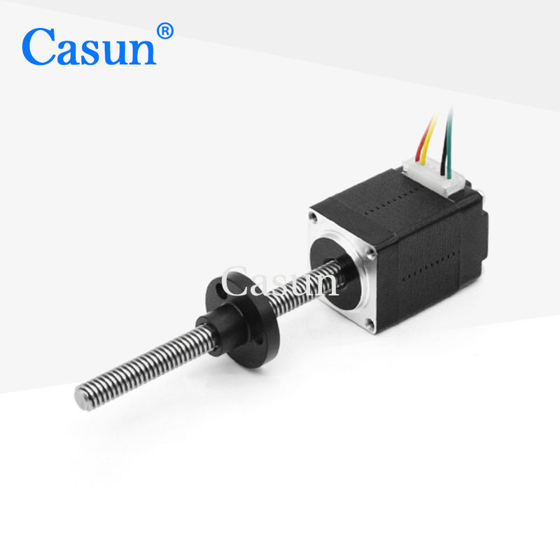 Casun Nema8 Hybrid Lead Screw Stepper Motor Tr4x2 Black Color
