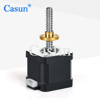 Good price Casun Linear 34mm NEMA 17 Stepper Motor With Lead Screw 42mm 6.4V 1.28A online