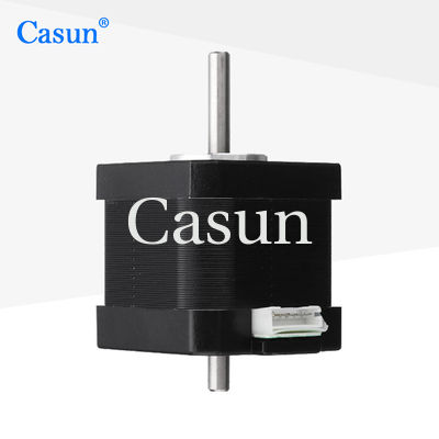 Good price Dual Shaft Nema 17 Stepper Motor Bipolar 1.8 Deg 45Ncm 63.7oz.in 1.68A 4 Wires For 3D DIY CNC online